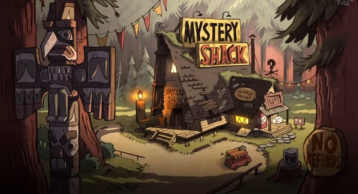 The Mystery Shack in the woods
